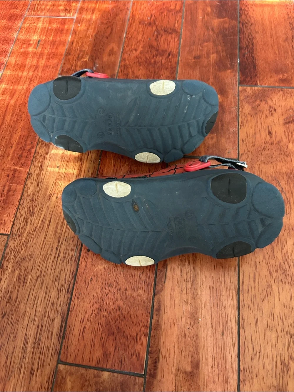 CROCS Kids Red and Black Spider-Man Clog Sandals